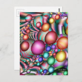 ABSTRACTE ART BRIEFKAART (Voorkant / Achterkant)