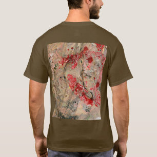 Abstracte Art Brown Color Sjabloon aanpassen T-shirt