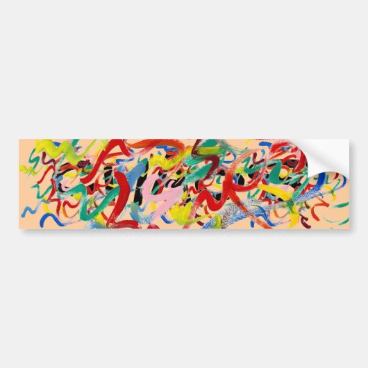 Abstracte Art Bumpersticker (Voorkant)