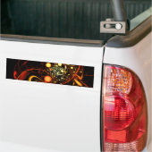 Abstracte Art Bumpersticker hartslag (Op Truck)