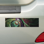 Abstracte Art Bumpersticker oogkleuren (Op auto)