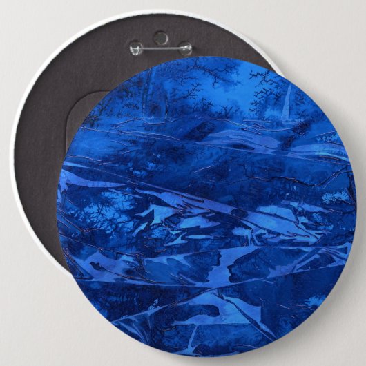 abstracte Art Button "Deep Water 5" (Voorkant /achterkant)