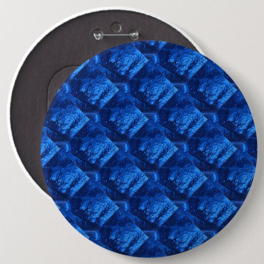 abstracte Art Button "Deep Water 6" (Voorkant /achterkant)