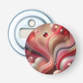 Abstracte Art Button Flesopener (Voorkant)