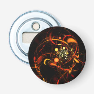 Abstracte Art Button hartslag Flesopener