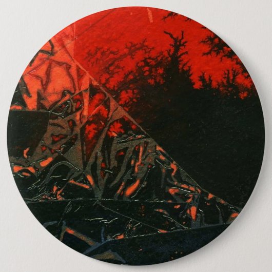 abstracte Art Button "Swamp Fire #3" (Voorkant)
