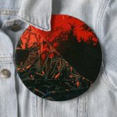 abstracte Art Button "Swamp Fire #3" (In situ)