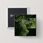 Abstracte Art Button verdraaid evenwicht (vierkant (Voorkant /achterkant)