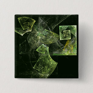 Abstracte Art Button verdraaid evenwicht (vierkant
