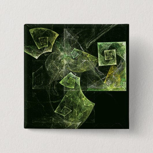 Abstracte Art Button verdraaid evenwicht (vierkant (Voorkant)