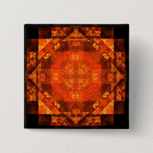Abstracte Art Button zonder scherpe randen (vierka