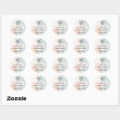 Abstracte Art Candle-Logo Ronde Sticker (Vel)