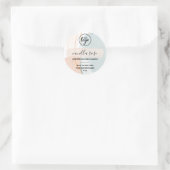 Abstracte Art Candle-Logo Ronde Sticker (Tas)