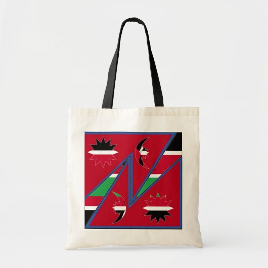 Abstracte Art Canvas tas (Voorkant)
