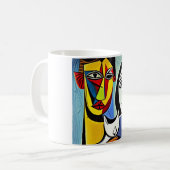 Abstracte Art Coffee-Mok Koffiemok (Voorkant links)