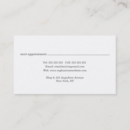 Abstracte Art Collage Publisher Writer Editor Afsprakenkaartje (Achterkant)