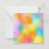 Abstracte Art Colorful Persoonlijke Sjabloon (Achterkant)