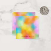 Abstracte Art Colorful Persoonlijke Sjabloon (Voorkant / Achterkant in situ)