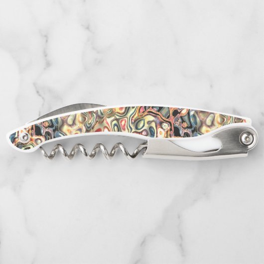 Abstracte Art Corkschroef Kurkentrekker (Achterkant)