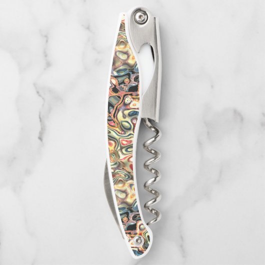 Abstracte Art Corkschroef Kurkentrekker (Achterkant)