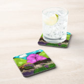 Abstracte Art Cotton Snoep Trees Bier Onderzetter (Rechterzijde)