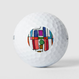 abstracte Art Custom Wilson Golf Balls Golfballen