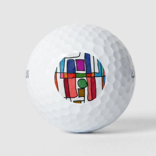 abstracte Art Custom Wilson Golf Balls Golfballen (Voorkant)
