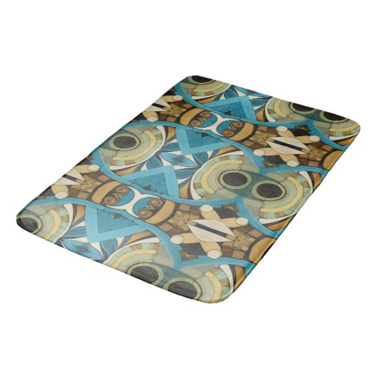 Abstracte art deco 1 badmat (Gekanteld)