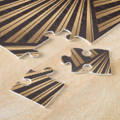 Abstracte art deco: gouden elegantie. legpuzzel (Zijkant)