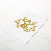 Abstracte Art Deco Masquerade Gold Foil Blank Kaar Folie Uitnodiging (Gedraaid)