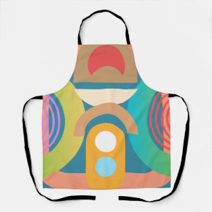 Abstracte art deco modern schort