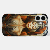 Abstracte art deco vrouw Case-Mate iPhone case (Achterkant (horizontaal))