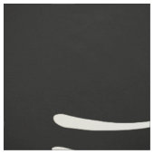 Abstracte Art Deco Wit Zwart Bloempatroon Stof (Swatch)