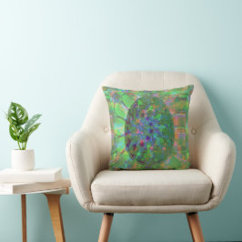 Abstracte Art Decoratieve Kleurrijke Ei Elegant Gr Kussen
