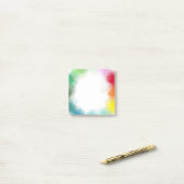 Abstracte art elegante Sjabloon Blank Post-it® Notes (Op bureau)