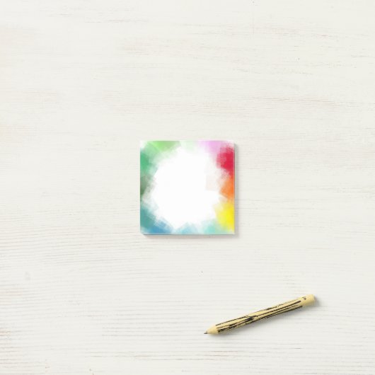 Abstracte art elegante Sjabloon Blank Post-it® Notes (Op bureau)