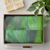 Abstracte Art Foxes Green Leaves Tissuepapier (Geschenk)