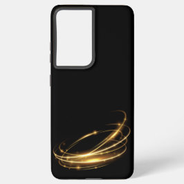 abstracte Art gouden spiraal lijn stijl Samsung Galaxy Hoesje