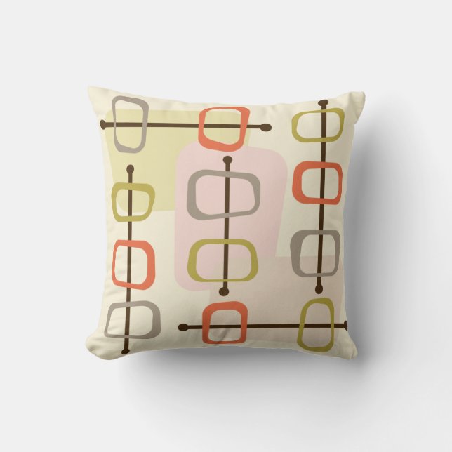 abstracte Art Hollow Rocks Chartreuse Green uit de Kussen (Voorkant)