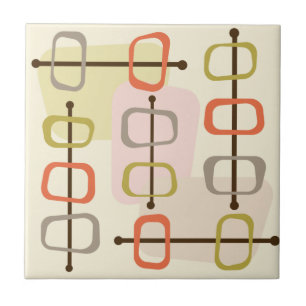 abstracte Art Hollow Rocks Chartreuse Green uit de Tegeltje