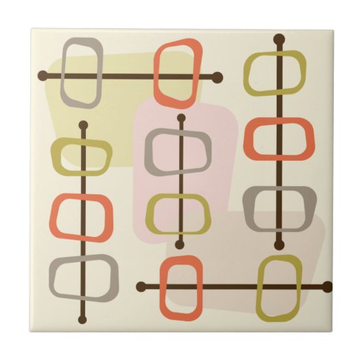 abstracte Art Hollow Rocks Chartreuse Green uit de Tegeltje (Voorkant)