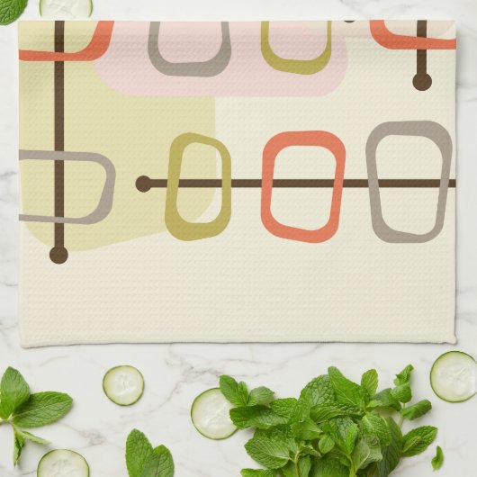 abstracte Art Hollow Rocks Chartreuse Green uit de Theedoek (Gevouwen)