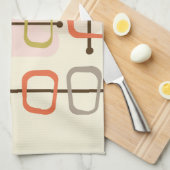 abstracte Art Hollow Rocks Chartreuse Green uit de Theedoek (Quarter Fold)