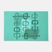 abstracte Art Hollow Rocks Turquoise uit de jaren  Deurmat (Voorkant)