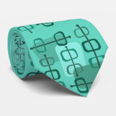 abstracte Art Hollow Rocks Turquoise uit de jaren Stropdas (Opgerold)