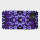 Abstracte Art iPad-draagtas in Paars Case-Mate iPhone Case (Achterkant (horizontaal))
