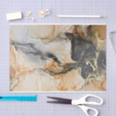 Abstracte Art Jewel Toned Citrus, Black & Gold Tissuepapier (Craft)