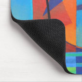 Abstracte art junk boat tegen Deep Blue Sky Muismat (Hoek)