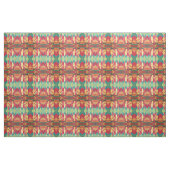 Abstracte art junk boat tegen Deep Blue Sky Stof (Yard (91,4 cm))