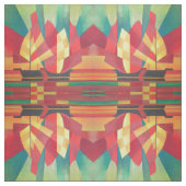 Abstracte art junk boat tegen Deep Blue Sky Stof (Swatch)